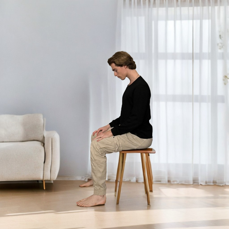 YogaWithJul Chair Neck Forward Tilt
